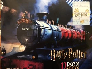 Harry Potter Advent Hogwarts Express 12 Days of Socks Womens Christmas New  - Picture 1 of 4