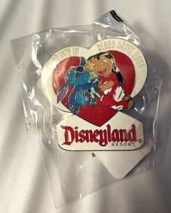 Disneyland Lilo & Stitch Cast Member Blood Drive Disney Pin Brand New Sealed - Picture 1 of 24