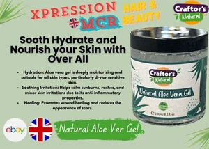 Craftor's 100 % natürliches Aloe Vera Gel 250 ml UK Marke schnelle Lieferung - Bild 1 von 4