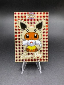 Shiny Eevee Poncho - Pokémon Lets Go Eevee Karten Datenbank (Red Holo Flannel) - Bild 1 von 2