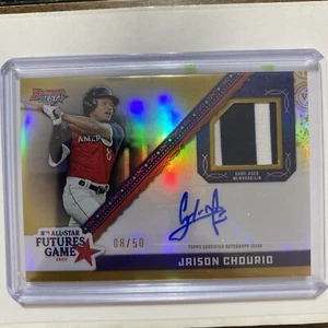 JAISON CHOURIO 2024 BOWMAN'S BEST ALL-STAR FUTURES AUTO RELIC JERSEY MATCH 8/50 - Picture 1 of 2