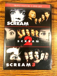 Scream Triple Feature 3-DVD Set 1 2 3 Movie Horror Wes Craven 90's Slasher Set - Bild 1 von 8