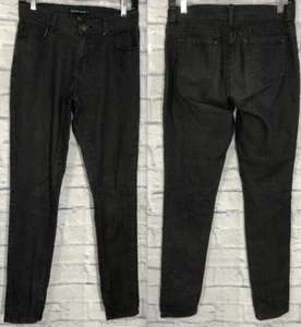 Aviva Damenjeans Größe 7 schwarz Stretch Denim gerades Bein Hose - Bild 1 von 7