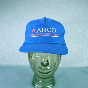 Arco Cherry Point Washington Refinery Blue YA Hat Cap Snapback EUC - Picture 1 of 9