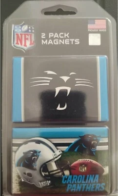 2 NFL Carolina Panthers Magnets 2"x3" - Image 1 of 3