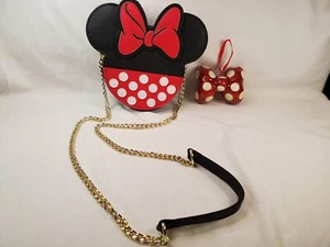 Disney Loungefly Minnie Mouse Symbol Ohren und Schleife Umhängetasche und Schleife Ornament - Bild 1 von 16