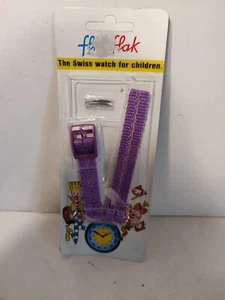 BRACELET DE MONTRE FLIK FLAK VIOLET VINTAGE NEUF - Picture 1 of 2