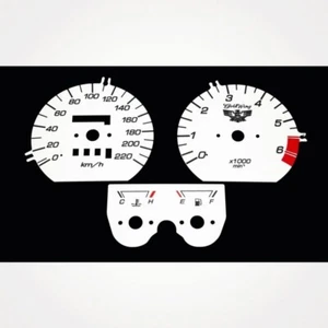 Honda GL 1500 Goldwing KM/H Instrument Cluster White Gauge Faces - Picture 1 of 1