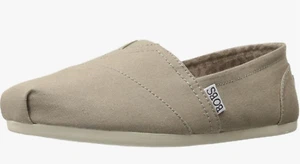 BOBS from Skechers Women's Plush Best Wishes Flat, Natural Linen, 9.5 M US - Picture 1 of 5