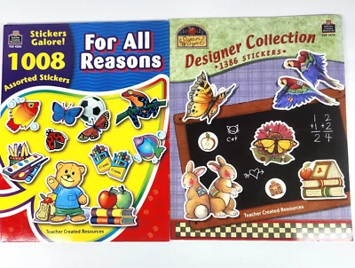 Lot Of 2 Sticker Books 2394 Total Susan Winget Designer Teachers Stickers - Image 1 of 4