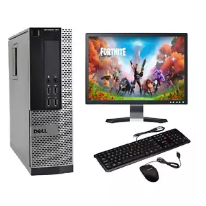 FAST GAMING PC COMPUTER BUNDLE WINDOWS 10 DELL INTEL CORE i3 8GB 500GB GT730 - Picture 1 of 12