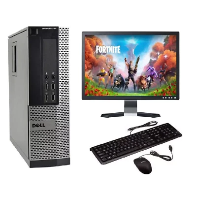 FAST GAMING PC COMPUTER BUNDLE WINDOWS 10 DELL INTEL CORE i3 8GB 500GB GT730 - Image 1 of 4