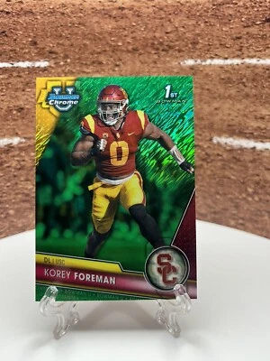 Korey Foreman 1st Bowman Green Shimmer /99, 2024 Bowman University, USC - Image 1 of 2