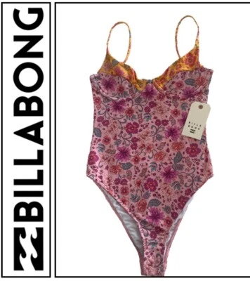 NUEVO CON ETIQUETAS BILLABONG NUEVA TEMPORADA LA PLAGE CON AROS UNA PIEZA PRECIO DE VENTA SUGERIDO POR EL FABRICANTE $139.99 Foto 1 de 4