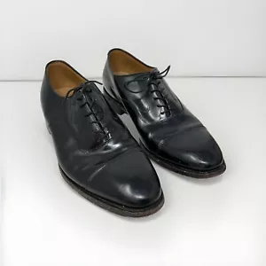 Johnston & Murphy Melton Cap Toe Dress Shoes Black Men's Size 12 D/B 22-2981 - Picture 1 of 12