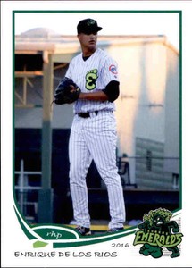 2016 Eugene Emeralds Grandstand 6 Enrique De Los Rios Venezuela VZ Baseball Card