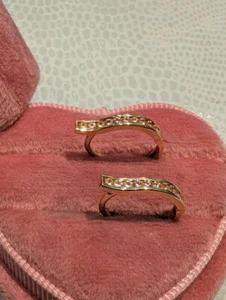 Creolen Damen 585 Gelbgold mit weißen Zirkonia – Elegant & Zeitlos - Bild 1 von 6