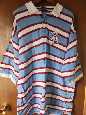 Polo Bad Boy Vintage Azul Y Blanco 2XL Algodón ¿De Gran Tamaño? Foto 1 de 4