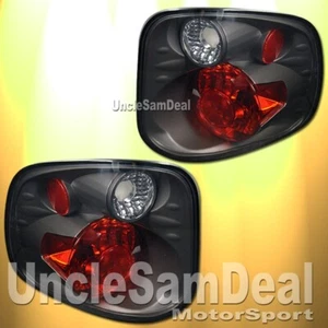 FORD F150 SUPERCREW SVT SMOKE LENS BLACK ALTEZZA TAIL LIGHTS PAIR DIRECT FIT - Picture 1 of 2