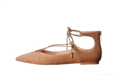 Sam Edelman Rosie Puntera Plana Punta Gladiador Con Cordones Vegano Imitación Gamuza Talla 8.5 Foto 1 de 4