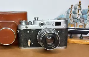 Film Camera 35mm early FED 3 lens Industar 61 M39 mount Soviet films photography - Picture 1 of 11