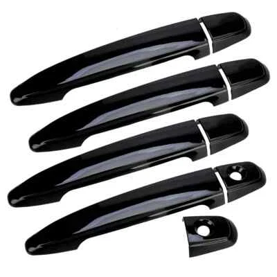 4pcs/Set Door Handle Covers Trim Overlay Gloss Black For Toyota Camry 2007-2011 Foto 1 de 4
