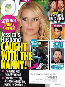 OK Magazine May 9 2016 Jessica Simpson Ryan Gosling Prince Mark Wahlberg Madonna - Imagen 1 de 5