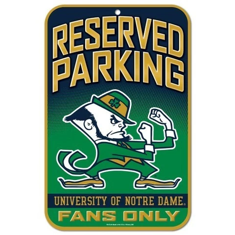 NOTRE DAME FIGHTING IRISH 11"X17" PLASTIC SIGN DURABLE POSTER OUTDOOR OR INDOOR Cover