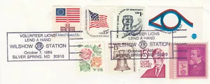 (85101) GB USA Used Lions Int Wilshow Station Silver Spring 1984 ON PIECE - Picture 1 of 1