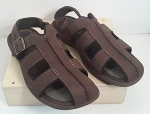 Red Wing Leather Brown Mens Sandals Size 12M 4151 Comfort Fisherman - Picture 1 of 17