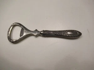 Vintage Ornate Sterling Silver-Handled Bottle Opener - Picture 1 of 4