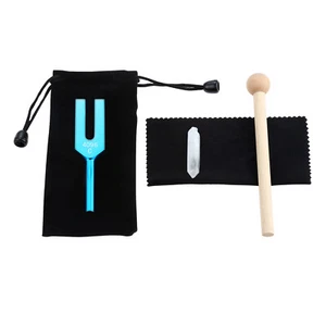 Blue 4096 Hz Tuning Fork with Hammer for Mental Relaxation Musical Instrument - Picture 1 of 7