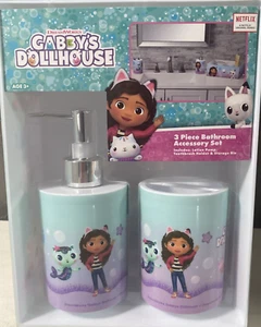 Gabby’s Casa delle Bambole Set Accessori Bagno 3 Pezzi NUOVO - Foto 1 di 5