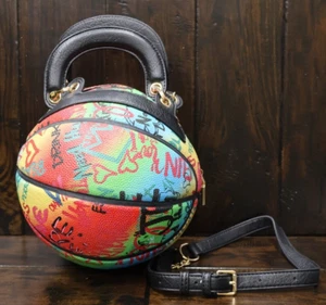 GRAFFITI BASKETBALL Shoulder Bag PURSE - Picture 1 of 9