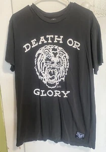 Sailor Jerry "Death Or Glory" Black T Shirt Original Size Large READ! - Picture 1 of 7