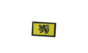 Patch toppe toppa ricamate termoadesiva stampato bandiera fiandre fiamminga - Picture 1 of 1