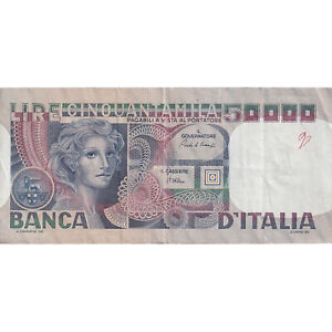 [#809922] Banknote, Italy, 50,000 Lire, 1980, 1980-04-11, KM:107c, EF