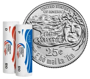 2023 P&D American Women EDITH KANAKA'OLE Quarter (2 Coins) In Hand! - Picture 1 of 2