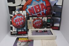 NBA Jam Super Nintendo Entertainment System - Authentic Tested (1994) CIB Poster