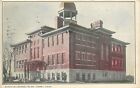 c1909 Postcard McKinley School Building, Caney KS Montgomery County Posted
