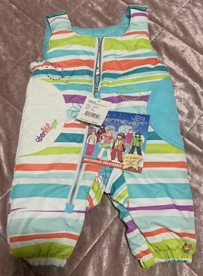 Obermeyer ~ Multi colored Toddler Snoverall Pant Print jumpsuit 0-6 Months - Image 1 of 4