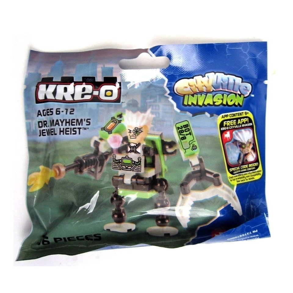 KRE-O Cityville Invasion - Dr. Mayhem's Jewel Heist - Mini Figura - Juego de bolsas de polietileno Foto 1 de 1