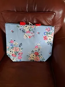 Cath Kidston Blue Floral Print Eco Shopper Shopping Bag New With Tags - Picture 1 of 2