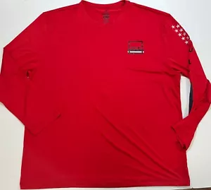 Men’s shirt HURLEY size XXL red long sleeve top NEW (tt19) - Picture 1 of 7