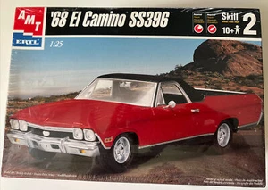 AMT '68 El Camino SS396 Model Kit 1:25 Scale NEW In Box Unopened Fun Car Sexy - Imagen 1 de 7