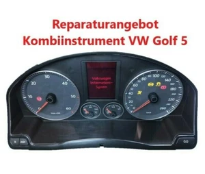VW Golf 5 V Tachoreparatur Reparatur Kombiinstrument Ausfall Warnsummer - Bild 1 von 1