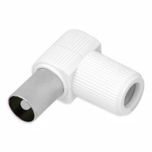 Conector angular de TV conector de antena IEC cable coaxial conector adaptador SAT conector - Imagen 1 de 7