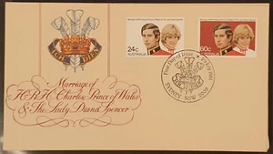 1981 FDC Australia. Royal Wedding - Charles & Diana. Pictorial postmark - Picture 1 of 2