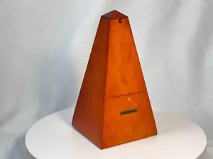 VTG Seth Thomas Metronome Cherry Wood De Maelzel Wind Up - E873-111 ISS 3 - Picture 1 of 9