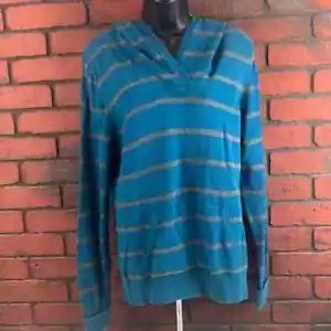 Tommy Hillfiger Stripped Woman's Pullover Hoodie XL Norm Core Casual Preppy - Picture 1 of 7